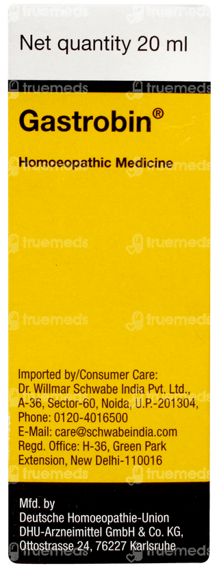 Dr Willmar Schwabe Gastrobin Drops 20ml