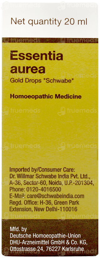 Dr Willmar Schwabe Essentia Aurea Gold Drops 20ml