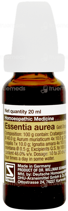 Dr Willmar Schwabe Essentia Aurea Gold Drops 20ml