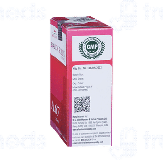 Allen A67 Back Pain Drops 30ml