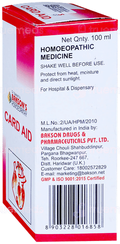 Baksons Card Aid Drops 100Ml Baksons Card Aid Drops 100Ml