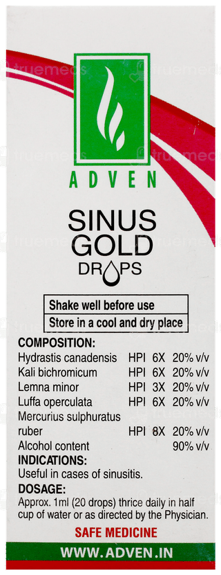 Adven Sinus Gold Drops 30Ml
