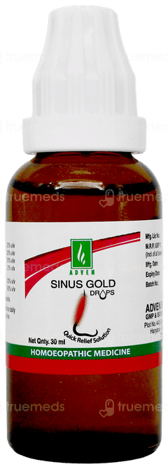 Adven Sinus Gold Drops 30Ml Adven Sinus Gold Drops 30Ml