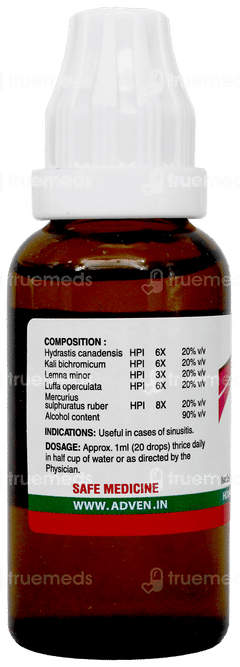 Adven Sinus Gold Drops 30Ml Adven Sinus Gold Drops 30Ml