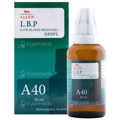 Allen A40 L B P (Low Blood Pressure) Drops 30Ml