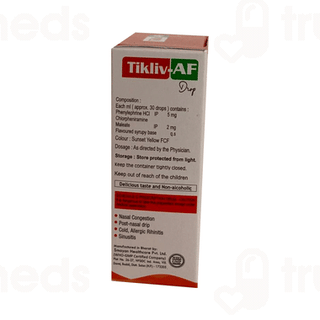 Tikliv Af Orange Flavour Oral Drops 15ml