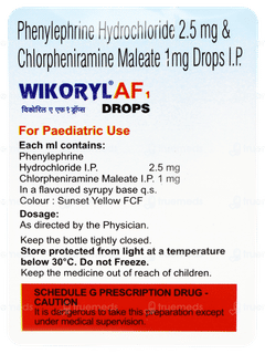 Wikoryl Af 1 Banana Pineapple Flavour Oral Drops 15ml
