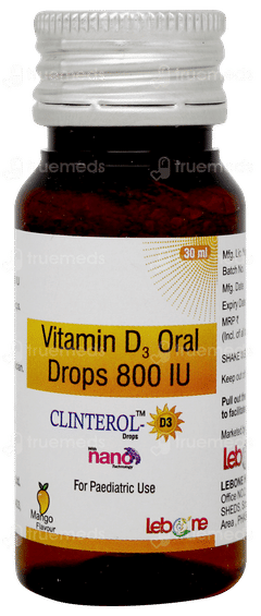 Clinterol D3 Mango Flavour Oral Drops 30ml