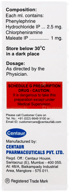 Sinarest Af Shahi Gulab Flavour Oral Drops 15ml