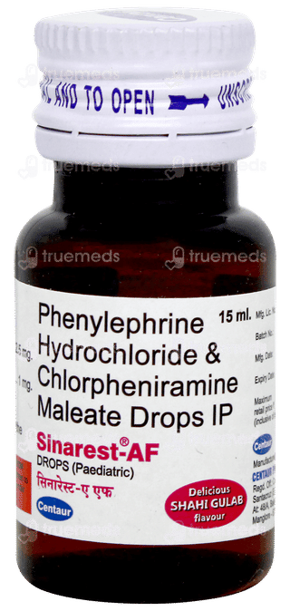 Sinarest Af Shahi Gulab Flavour Oral Drops 15ml