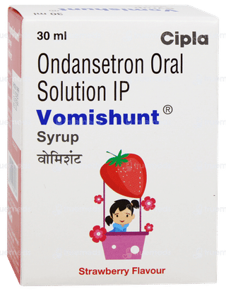 Vomishunt Strawberry Flavour Syrup 30ml