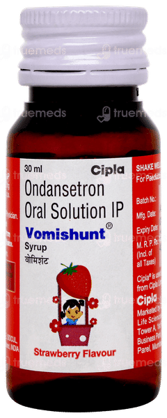 Vomishunt Strawberry Flavour Syrup 30ml Vomishunt Strawberry Flavour Syrup 30ml
