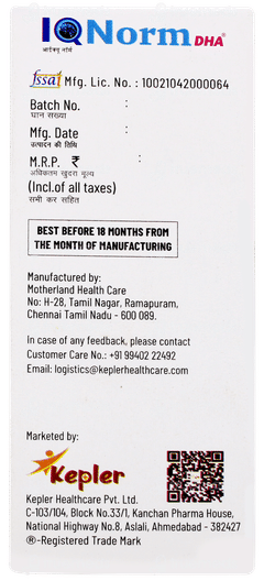 Iqnorm Dha Mango Flavour Oral Drops 30ml