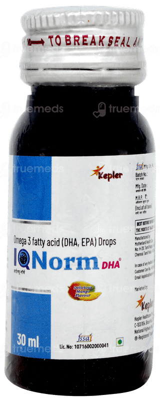 Iqnorm Dha Mango Flavour Oral Drops 30ml