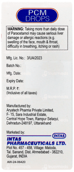 Pcm Mint Flavour Oral Drops 15ml