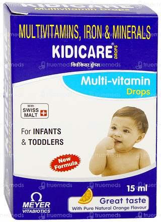 Kidicare New Formula Orange Flavour Oral Drops 15ml