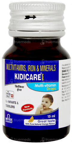 Kidicare New Formula Orange Flavour Oral Drops 15ml