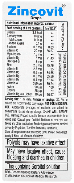 Zincovit Oral Drops 30ml