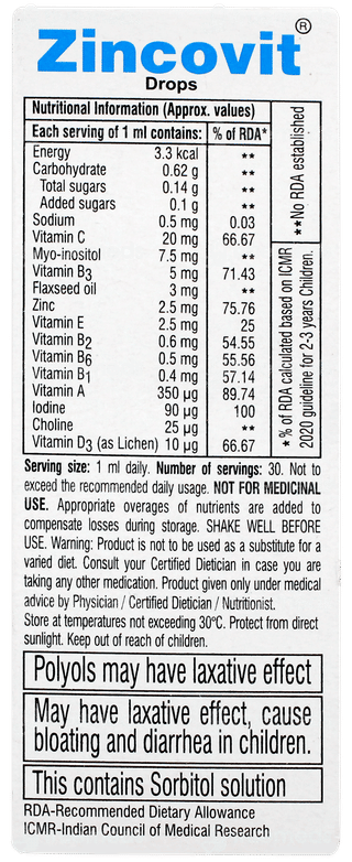 Zincovit Oral Drops 30ml