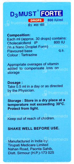 D3 Must Forte Pineapple Flavour Oral Drops 15ml D3 Must Forte Pineapple Flavour Oral Drops 15ml