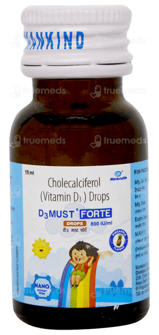 D3 Must Forte Pineapple Flavour Oral Drops 15ml