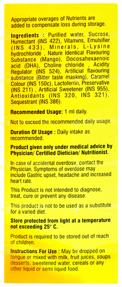 A To Z Ns New Mango Flavour Oral Drops 30ml