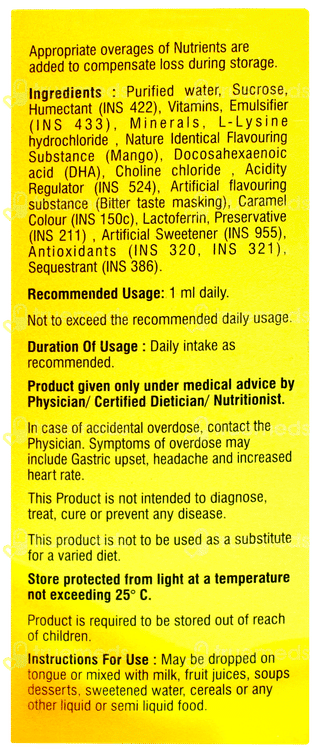 A To Z Ns New Mango Flavour Oral Drops 30ml