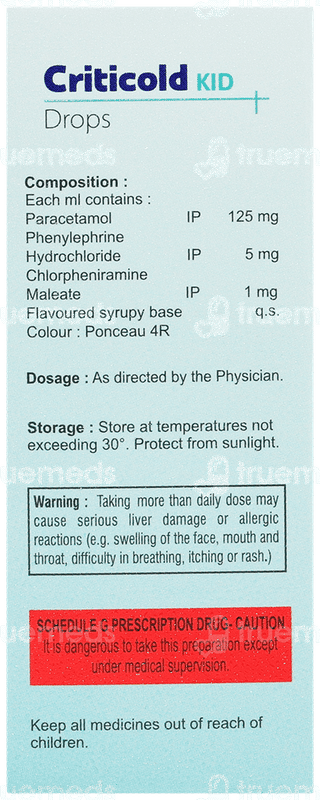 Criticold Kid Oral Drops 15Ml