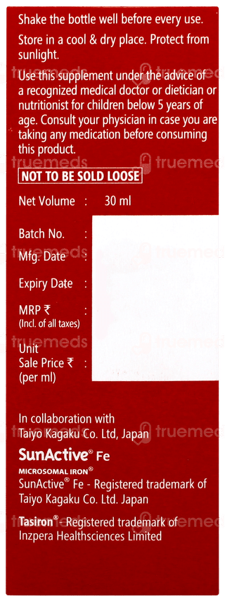 Tasiron Orange Flavor Oral Drops 30ml