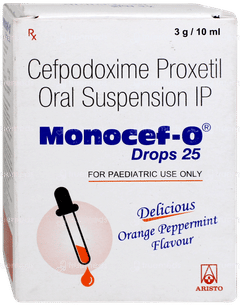 Monocef O 25 Orange Peppermint Flavour Oral Drops 10ml