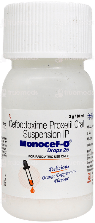 Monocef O 25 Orange Peppermint Flavour Oral Drops 10ml