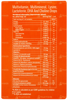 A To Z New & Improved Mango Flavour Oral Drops 30ml