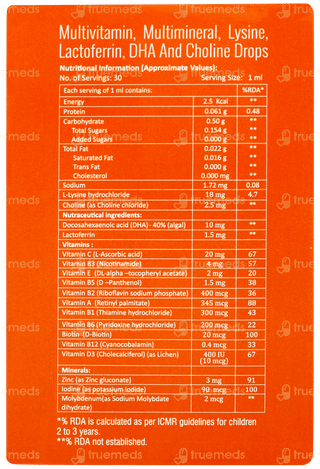 A To Z New & Improved Mango Flavour Oral Drops 30ml