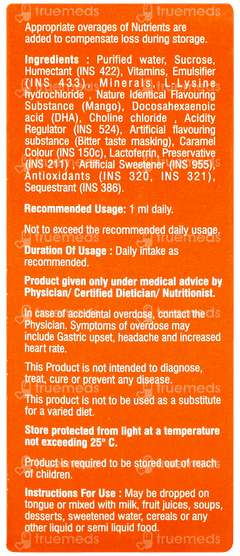A To Z New & Improved Mango Flavour Oral Drops 30Ml