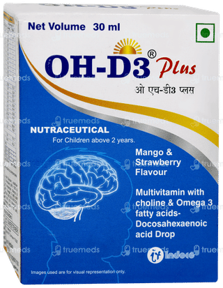 Oh D3 Plus Mango & Strawberry Flavour  Oral Drops 30ml