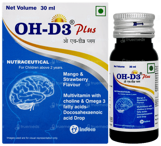 Oh D3 Plus Mango & Strawberry Flavour  Oral Drops 30ml