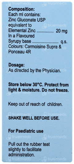 Zn20 Shahi Gulab Flavour Oral Drops 15ml