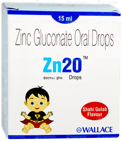 Zn20 Shahi Gulab Flavour Oral Drops 15ml