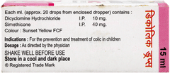 Decolic Orange Flavoured Oral Drops 15Ml