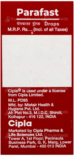 Parafast 150mg Pineapple Flavour Oral Drops 15ml