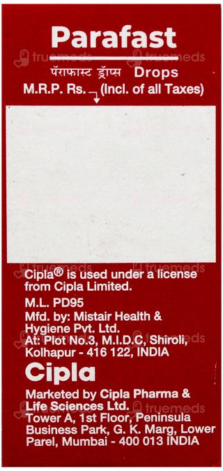 Parafast 150mg Pineapple Flavour Oral Drops 15ml