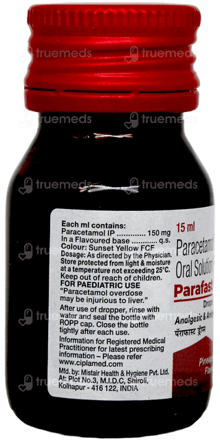 Parafast 150mg Pineapple Flavour Oral Drops 15ml