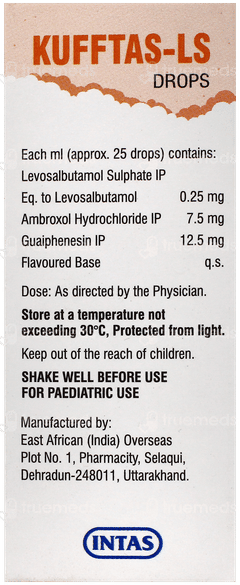Kufftas Ls Pineapple Flavour Oral Drops 15ml