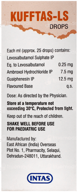 Kufftas Ls Pineapple Flavour Oral Drops 15ml