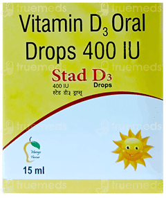 Stad D3 400Iu Mango Flavour Oral Drops 15Ml Stad D3 400Iu Mango Flavour Oral Drops 15Ml