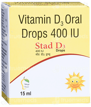 Stad D3 400Iu Mango Flavour Oral Drops 15Ml