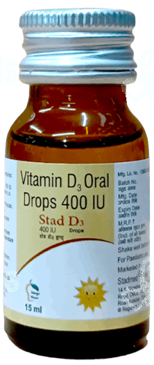Stad D3 400Iu Mango Flavour Oral Drops 15Ml