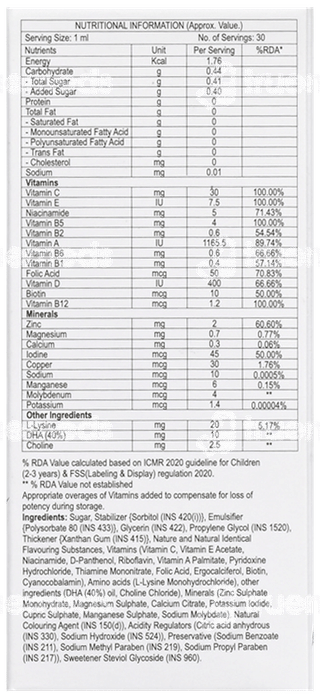 Zorberry Oral Drops 30Ml