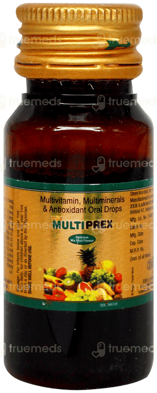 Multiprex Mix Fruit Flavour Oral Drops 30Ml