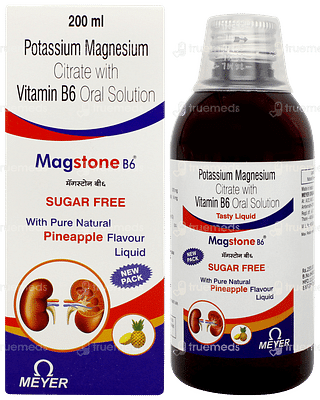 Magstone B6 Pineapple Flavour Sugar Free Solution 200ml